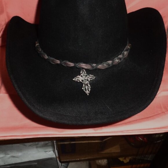 RARE AUTHENTIC SCALA WESTERN HAT DORFMAN COMPANY-EXCELLENT VINTAGE WITH BRAID - Picture 7 of 8